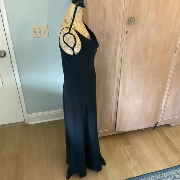 Lauren Ralph Lauren Black silk bias cut slip dress Maxi Dress CBK style 12 - Picture 8 of 16